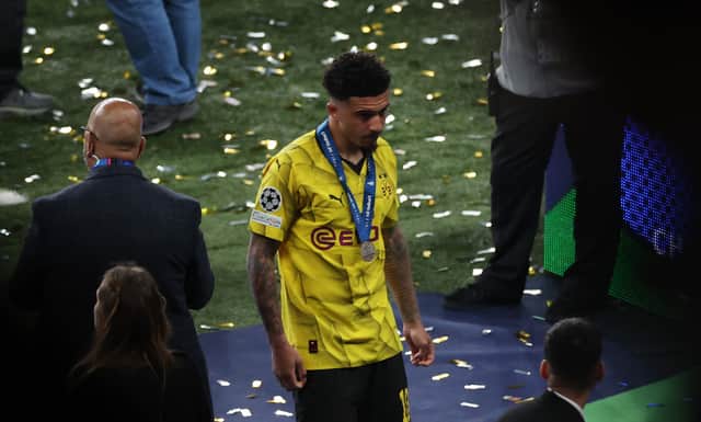 Jadon Sancho non ha segnato gol nella finale di Champions League